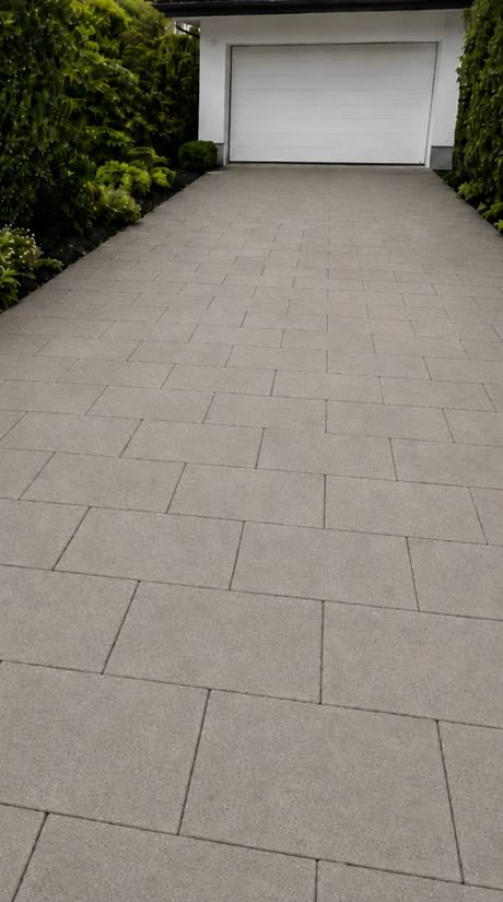 Einfahrt nach der Reinigung